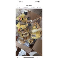 Eevee and Pikachu Plushie pokemon center stuffed toy poncho 9 inch