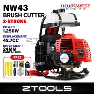 (Premium) New West Brush Cutter 43CC 2-Stroke Petrol Engine Grass Cutter Mesin Rumput TB43 BG430