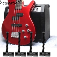 CARNATIOGV ​4PCS Electric Guitar Bass Bridge Saddles​, ​Black ​String Saddles​ ​Electric Bass Compen