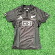 [M, L] Original Adidas Player Issue New Zealand All Blacks Rugby Sevens Women Jersey/ Baju Jersi Ragbi Original