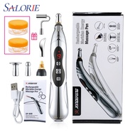 Salorie Electronic Acupuncture Pen Point Massager Electric Meridian Pen Pain Relief Tool
