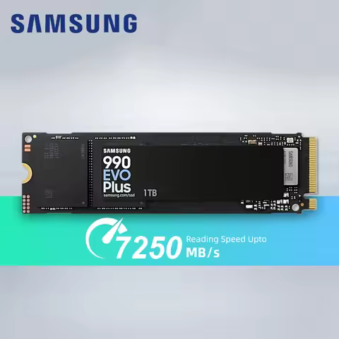 Samsung 990EVO Plus SSD 1TB 2TB 4TB PCIe Gen 4.0x4 / Gen 5.0x2 M.2 2280 Speeds Up-to 7250 MB/s Upgra