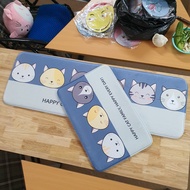 Thảm Bếp Cực Êm Dày 12Mm Chất Liệu Bọt Biển Thấm Hút Tốt Chống Trơn Trượt Hiệu Quả 40X60 + 40X120