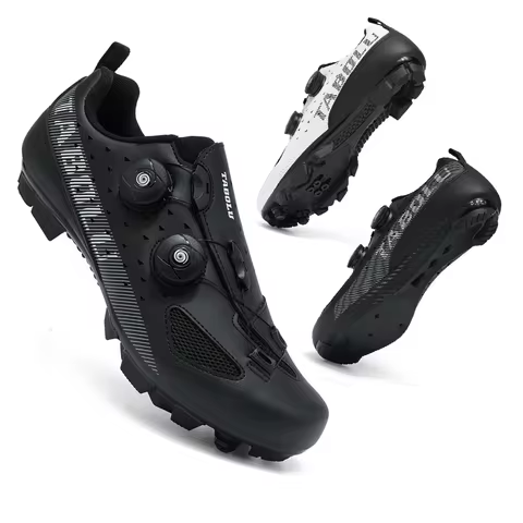 Men's Professional Breathable Cycling Shoes SPD Cleats MTB Cycle Shoes Speed Sneaker For Road Mounta