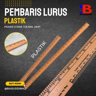 24 inch 15 inch Plastic Tailor's Straight Ruler / Tailor's Ruler