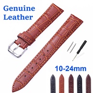 10-24mm Alligator Pattern Genuine Leather Watch Strap 10/12/13/14/15/16/17/18/19/20/21/22/23/24mm Ca