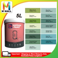 5L Nippon Paint Interior Q-Glo Delightful Greens & Blue Greens (1772-1814)