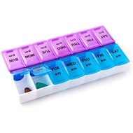Deke Home - Pill Organizer 2 Times a Day (2 Pack), Weekly AM PM Pill Box, 7 Day Morning and Night Me