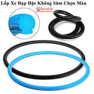 Solid Tubeless Bicycle Tire (Case) Lightweight Bouncing Choose Color Fixed Gear Single Speed Sports 