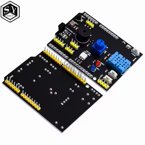 DHT11 LM35 Temperature Humidity Sensor Multifunction Expansion Board Adapter For Arduino UNO R3 RGB 