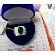 Cincin batu lelaki silver925 perak asli
