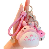 Gantungan Kunci Totoro Silikon My Neighbor Totoro Studio Ghibli Bell Keychain Lucu