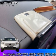 Vtear For Honda HRV 2021-2023 / VEZEL 2022 2023 HR-V H-RV Auto ABS chrome plated accessories Car Navigator Decorative Frame Carbon Modification accessories