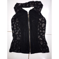 Gothic metal rock y2k grunge top