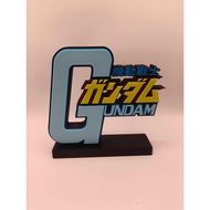 Gundam Logo Gundam Logo Three-Dimensional Font Stand Signboard Signboard Figure Ornaments