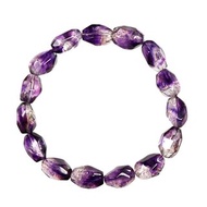 【正佳珠寶】紫超七 頂級冰淨體紫超七 17.8g 隨形紫超七水晶手珠