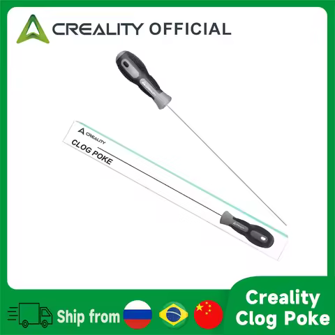 Creality Clog Poke 3D Printer Nozzle Cleaning Kit for 1.75mm Filament Nozzles Φ1.5mm L210mm Needle C