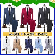 baju jaket lelaki blazer dan seluar warna pilihan original tt254qq