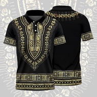 Barong Polo Shirt For Mens Ethnic Tribal Inspired Top Polo Shirt For Men Round Neck Vintage Traditio