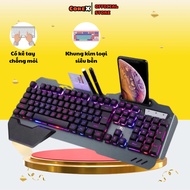 Gaming Keyboard K618 Super Pro New 2025 Color Changing Led 10 Different Led Modes Horizontal PC Mech