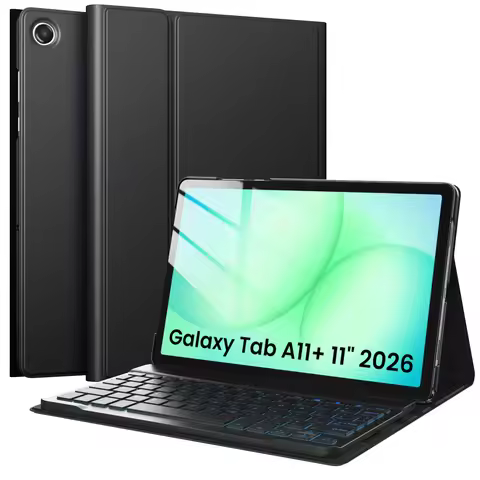 Keyboard Case for Samsung Galaxy Tab A11 Plus/A11+ 2026 (SM-X230/X235) Wireless Magnetic Detachable 