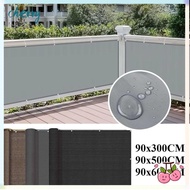 CHERRY Sun Shading Sails, 3/5/6M Waterproof Balcony Shade Cloth, Multi-functional Balcony Privacy Sc