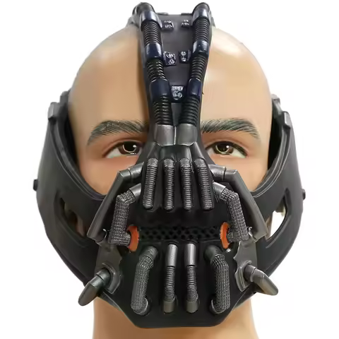 Knight Cosplay Adult Bane Helmet Horror Mask Hots Bane Mask Cosplay Mask Dark Halloween Carnival Par