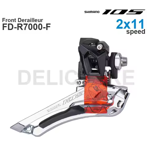SHIMANO 105 R7000 2x11 Speed - Front Derailleur FD-R7000-F - Brazed-On Mount - Road bike - 2x11-spee