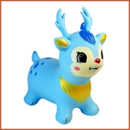 Bouncing Horse Inflatable Ride on Horse Bouncer Kids Bouncing Animal Jumping Toys for Outdoor Home P