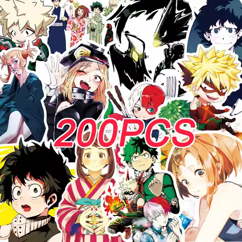 10/30/50/100/200pcs Japanese Anime My Hero Academia Stickers DIY Skateboard Helmet Guitar Phone Mang