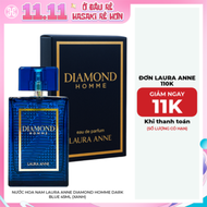 Nước Hoa Nam Laura Anne Diamond Homme Dark Blue 45ml (Xanh)