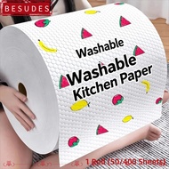 IBESUDES 1Roll/400Sheets Disposable Lazy Cleaning Rags, Degreased Non-woven Fabric One-Time Dishclot