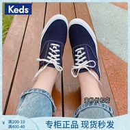 Keds genuine women's shoes navy blue solid color lace-up low-top casual shoes Zheng Xiujing poster comfortable skateboar good