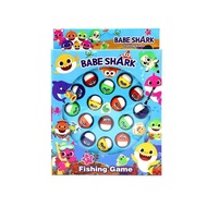 GKIDS 6898 Pink Babe Shark Fishing Game Kids Toy - Play Learning Pretend Playset Fishing Rod Fish Ca