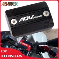 ADV 350 Motorcycle Accessories CNC Aluminum Front Brake Fluid Fuel Reservoir Tank Cap Cover For HONDA ADV 350 ADV350 2022 2023