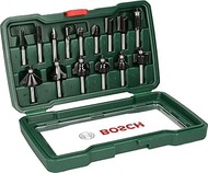 Bosch 2607019469 Routing Drill Bit Set of Cemented Carbide 15 Pcs
