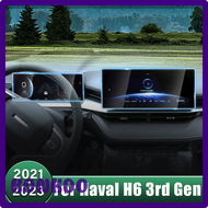 KONKDO กระจกกันรอยนำทางจีพีเอสรถยนต์,เคสคลุมแผ่นฟิล์มป้องกันหน้าจอแดชบอร์ดสำหรับ Haval H6 3rd Gen 20