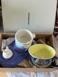 全新絕版 兩套一併出售 2019年 Starbucks 星巴克 中秋節 月兔 穿梭夢境馬克杯組 玉兔藏月馬克杯 台灣限定