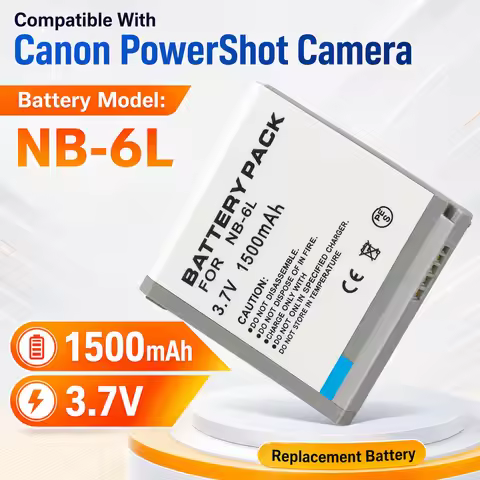 Premium Replacement Battery NB-6L NB-6LH 1500mAh Li-ion for Canon PowerShot SX700 S120 S110 SX170 IS