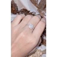 S925 SQUARE RING GENUINE 925 SILVER