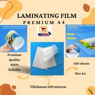 A4 LAMINATING FILM / LAMINATE FILM / LAMINATE PAPER (100 micron)
