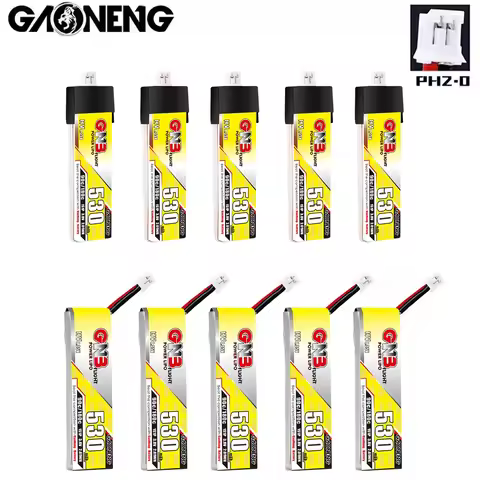 GAONENG GNB 530mAh 1S 3.8V 90C/180C HV 4.35V Lipo Battery With PH2.0 Plug For Emax Tinyhawk Kingkong