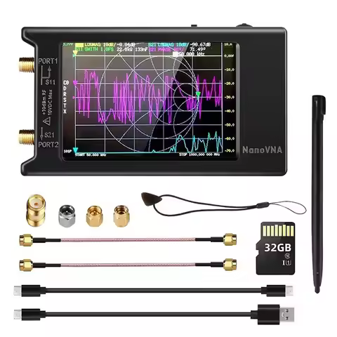 LXYB18B Anslyzer Spectrum Analyzer Nanovna-H4 Vector Network 10Khz-1.5Ghz MF VHF UHF Antenna Tuner 3
