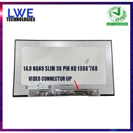 14.0 NANO SLIM 30 PIN HD 1366X768 NO BARCKET CONNECTOR UP PCB ON BORD NT140WHM-N45 NT140WHM-N45 LAPT
