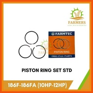 Piston Ring Set STD. Aircooled Diesel Engine 186F-186FA 10HP 12HP
