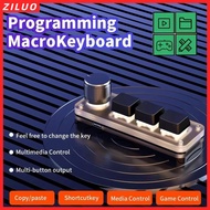 ZILUO Mechanical Keyboard,  Backlit 3 Keys  Gaming Keyboard, |Mini Knob Keypad Photoshop