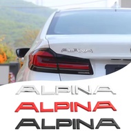 ABS Rear Boot Trunk Stickers Emblem Badge Decals Car Styling Accessories For BMW ALPINA B7 B6 D4 D5