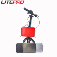 Litepro Folding Bicycle Front Frame Lovely Pig Nose Bag 10 Inch Front Rainproof Hard Shell Key Mobile Phone Zipper Bag Suitcase For Brompton Bike