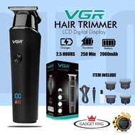 VGR V-937 Adult Hair Clipper LCD Digital Display Hair Clipper Hair Salon Special Black Clippers V937