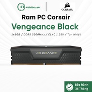 RAM PC Corsair Vengeance Black 8GB DDR5 5200MHz CL40 Heatsink (CMK8GX5M1B5200C40) | Genuine Genuine 
